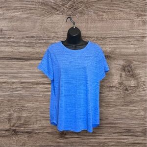 Liz Claiborne Blue Short Sleeve Top